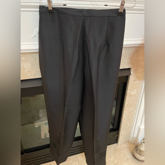 Black Silk Dress Pants - Picture 6 of 6